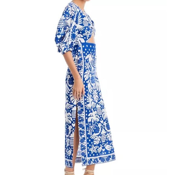 FARM RIO- Jungle Scarf Midi Dress (XS) - Picture 2 of 14